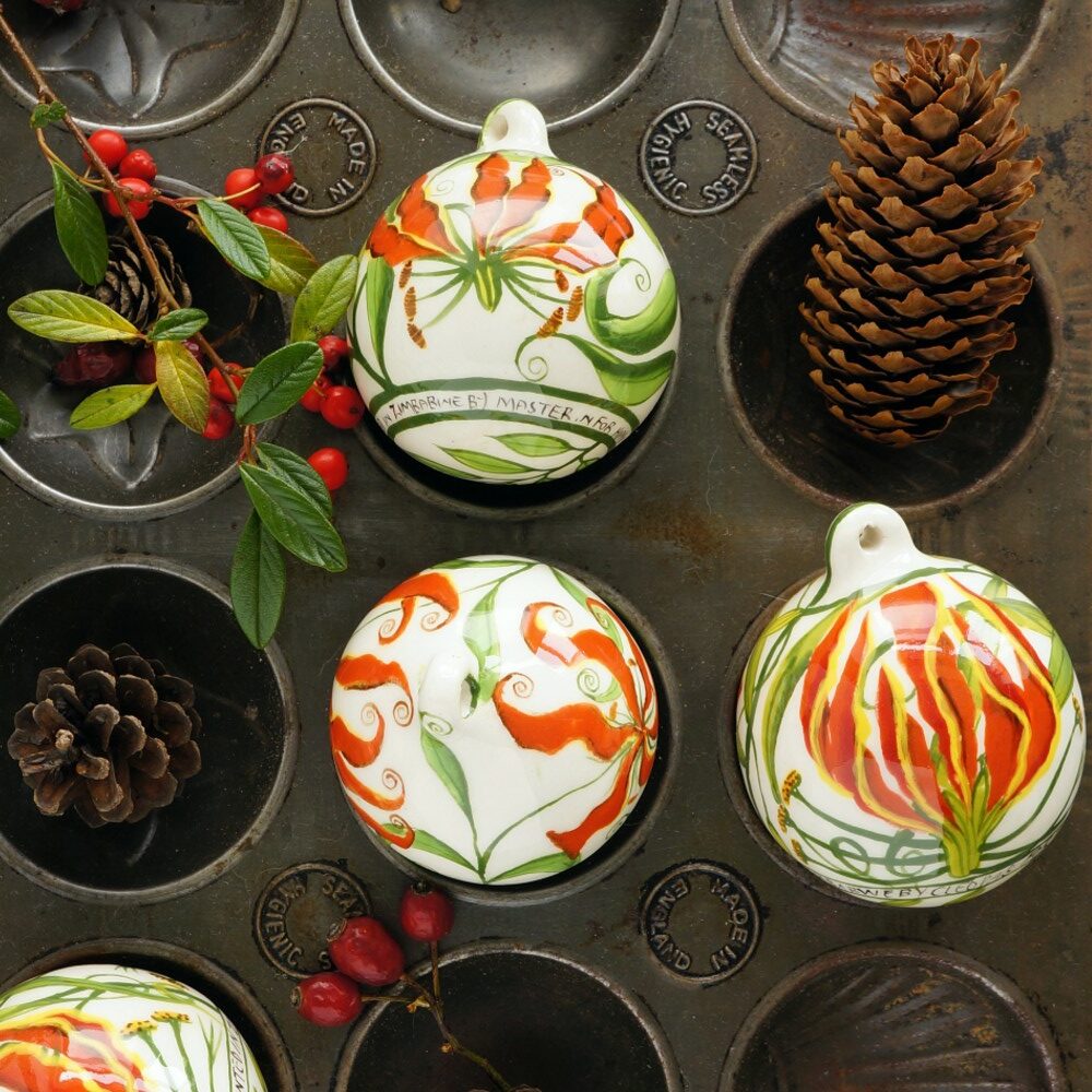 Flame Lily Flower Bauble