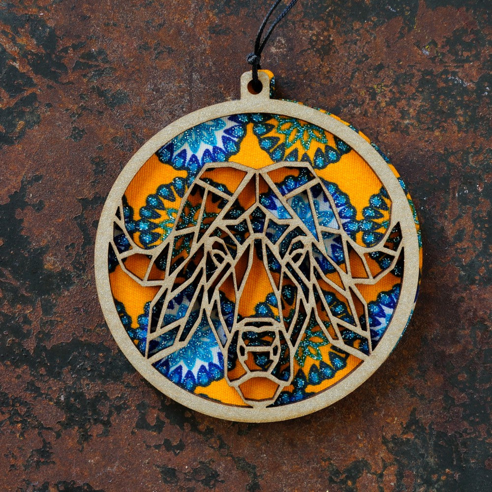 Cape Buffalo Christmas Decoration