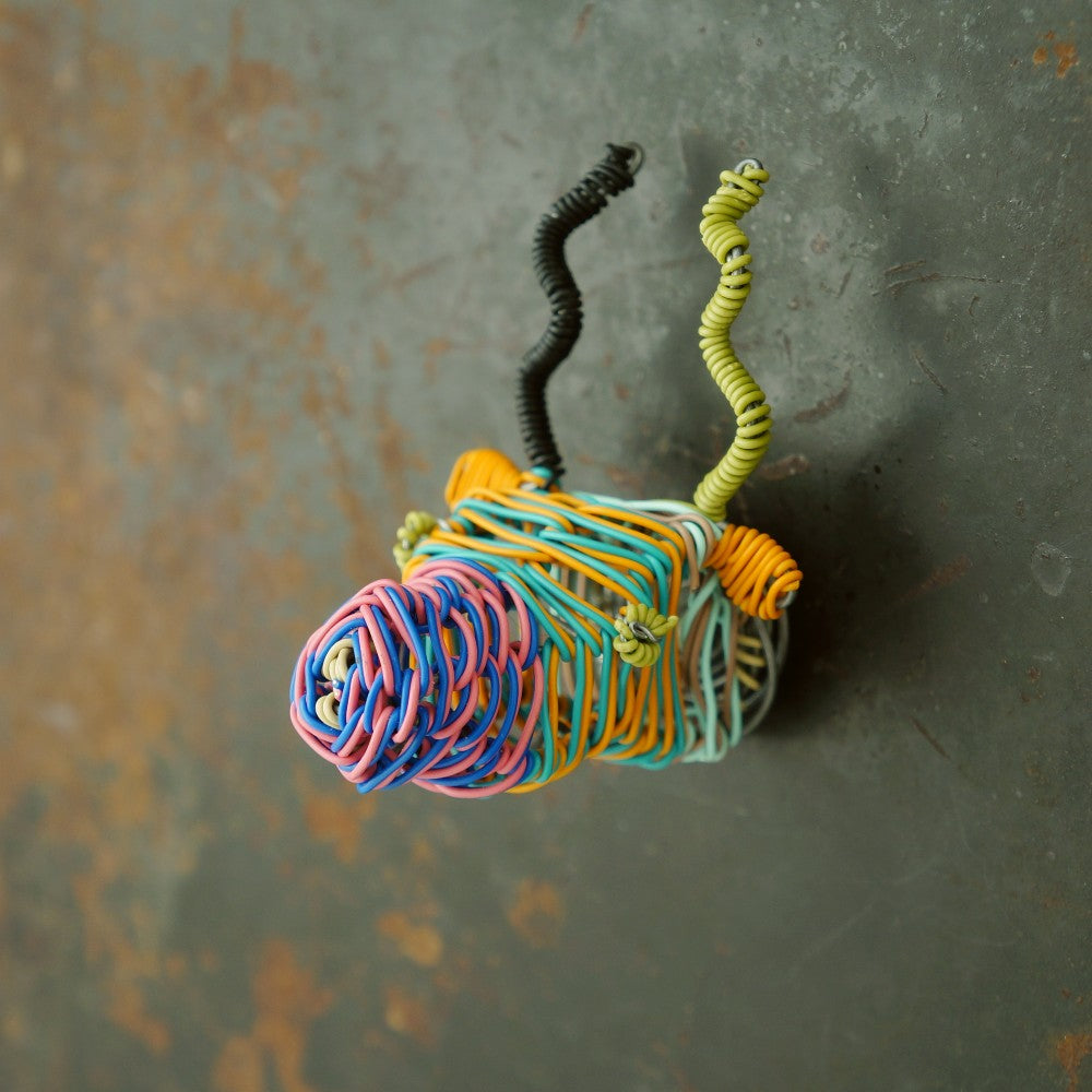 Handwoven 3D Kudu Head Magnet