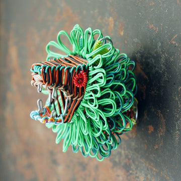 Handwoven Lion Head Magnet