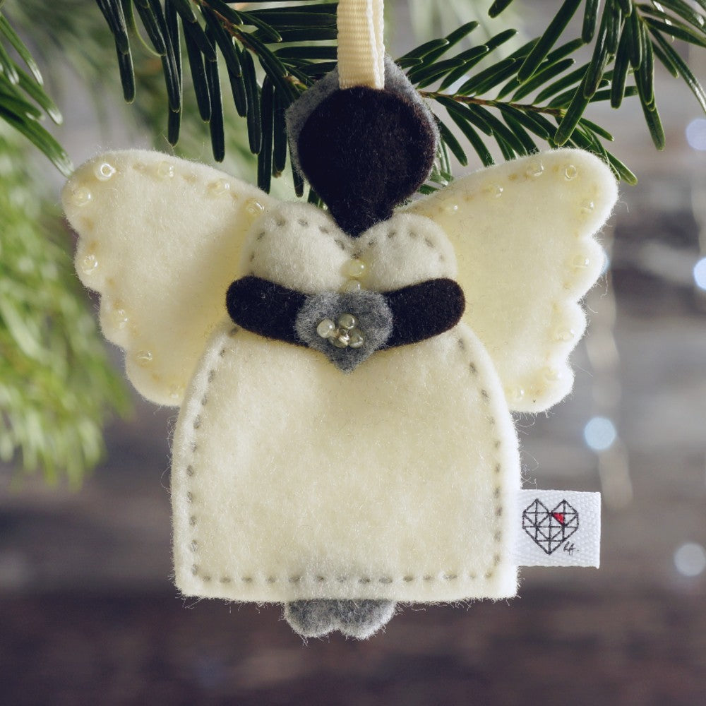 African Angels in Cream and Grey