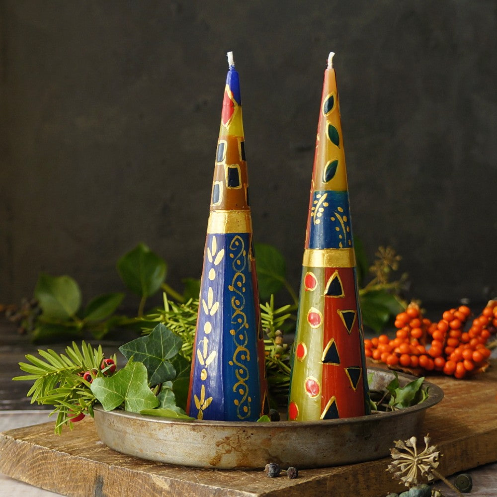 Hand-Painted African Mineral Candles
