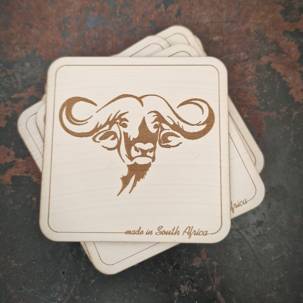 Africa & Big Five Wooden Coasters - Set of 6