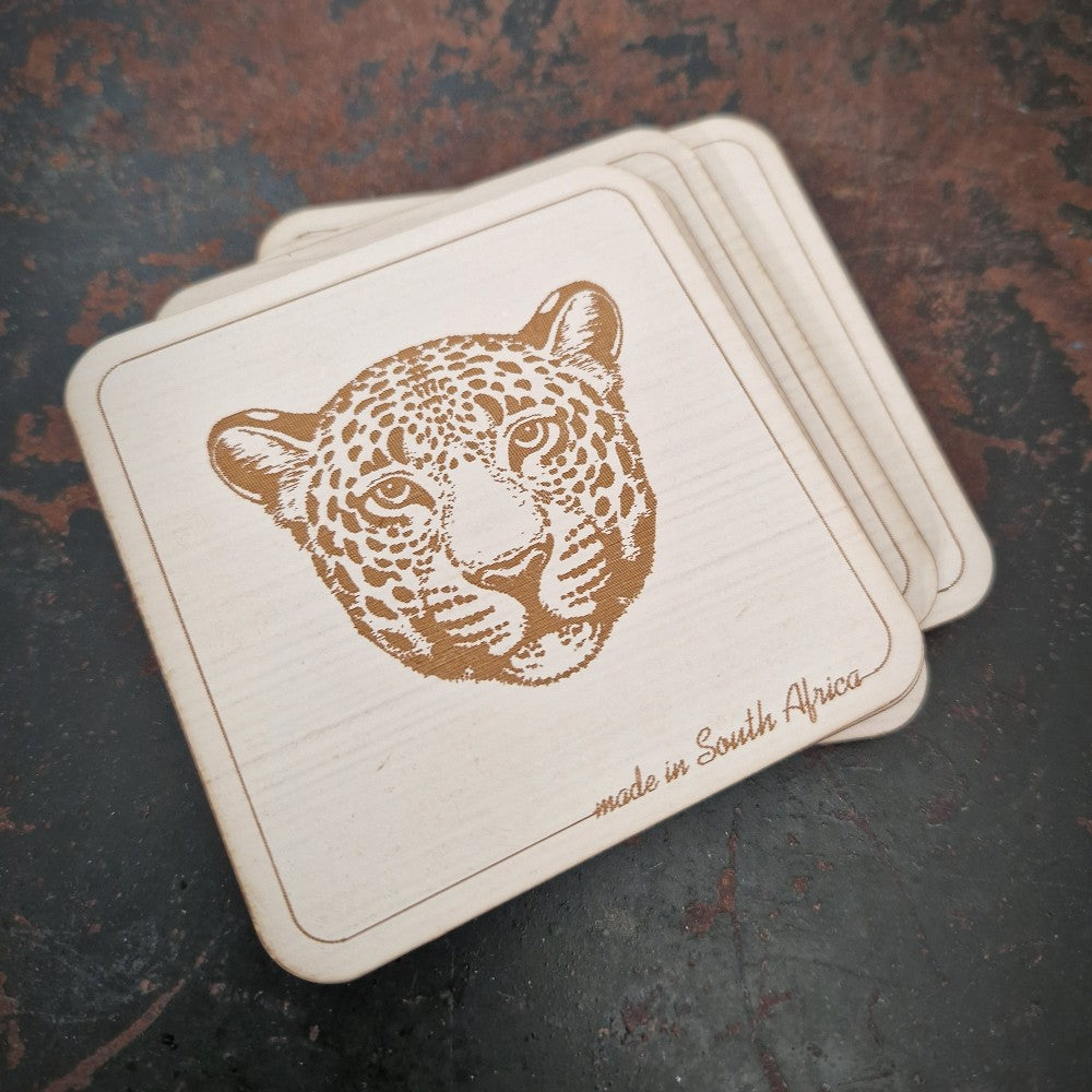 Africa & Big Five Wooden Coasters - Set of 6