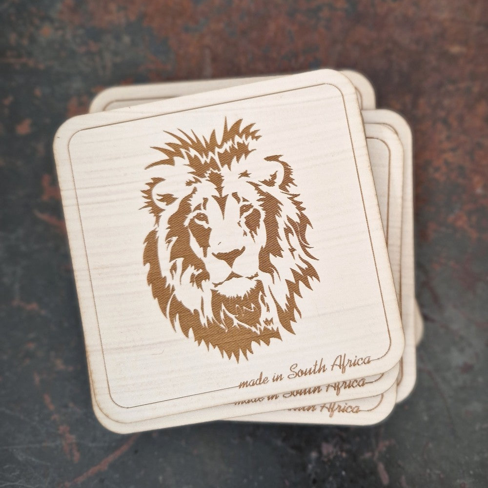 Africa & Big Five Wooden Coasters - Set of 6