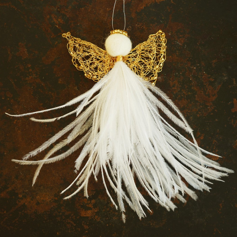 Angel Gardi Medium with Gold Wings