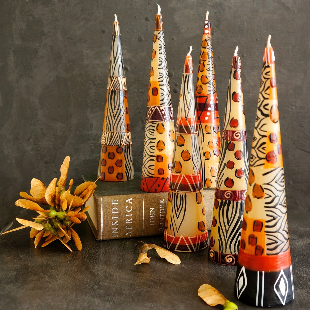 Animal Print Dinner Candles