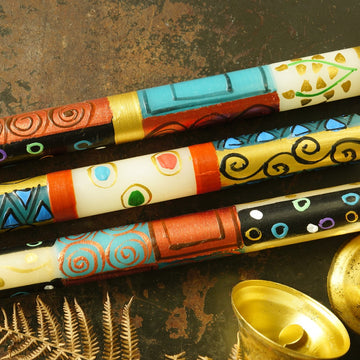 Hand-Painted Klimt-style Candles