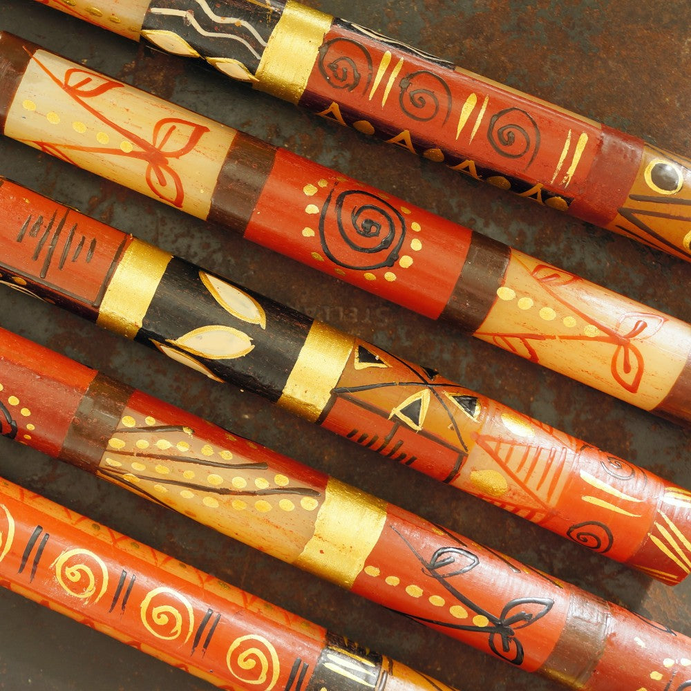 Hand-Painted Safari Gold Candles