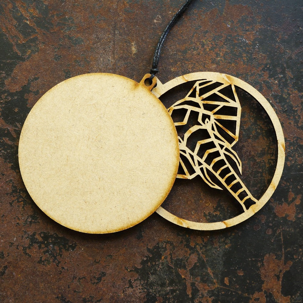 Reverse Side of Elephant Decoration