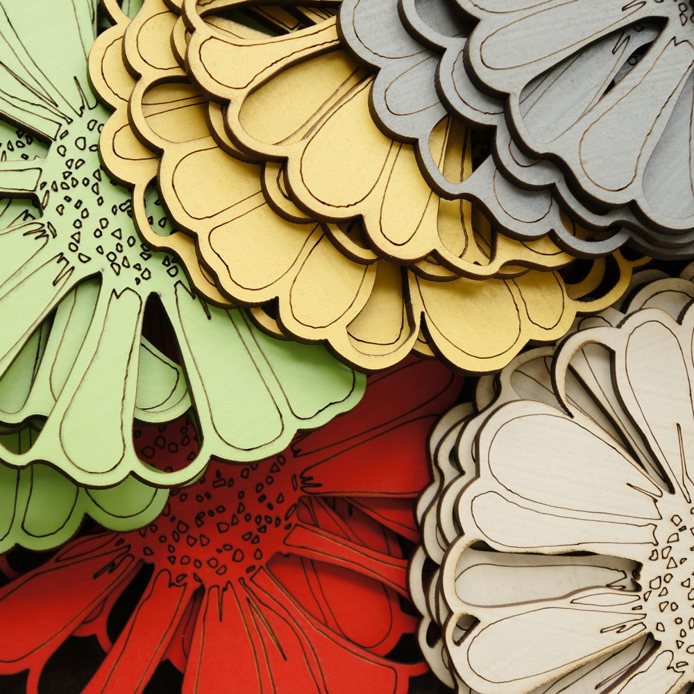 Close-up Detail of Vygie Coasters