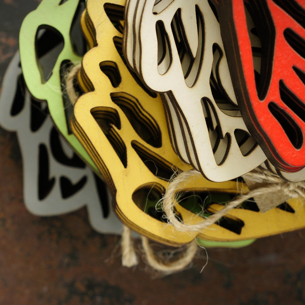 Close-up detail of Protea Flower Coasters