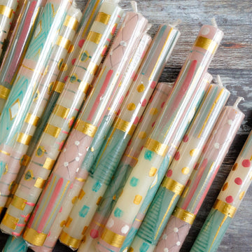 Cotton Candy Dinner Candles