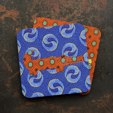 Crocodile Shweshwe Coasters