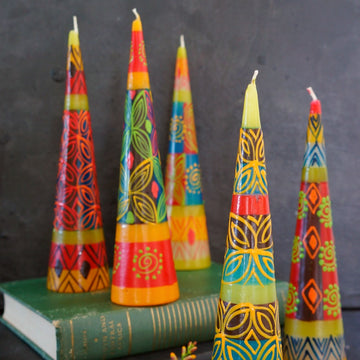 Hand-Painted Desert Rose Candles