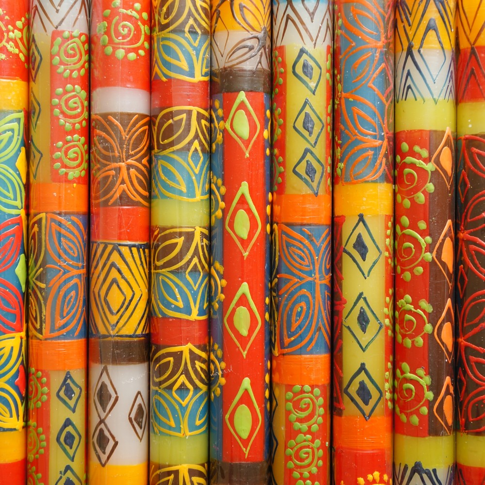 Desert Rose Dinner Candles