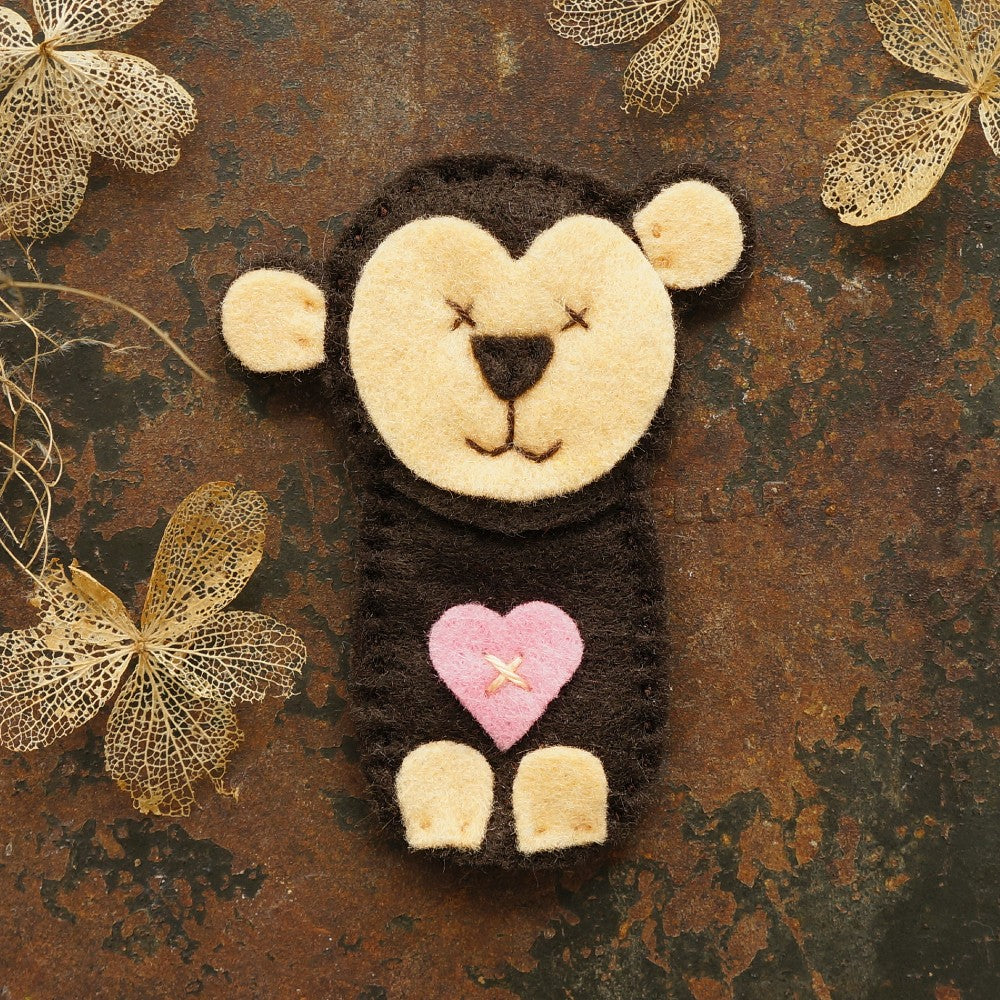 Minky the Monkey Finger Puppet