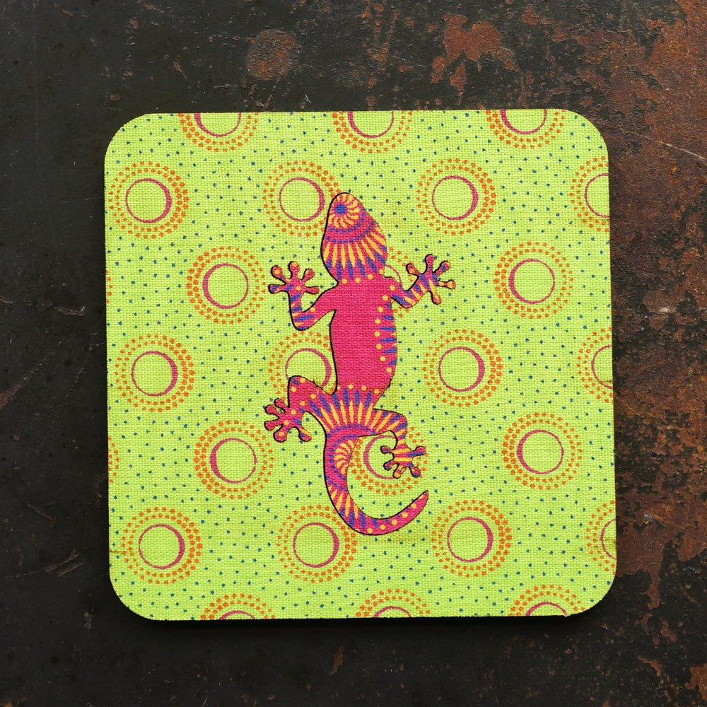 Gecko Shweshwe Coasters