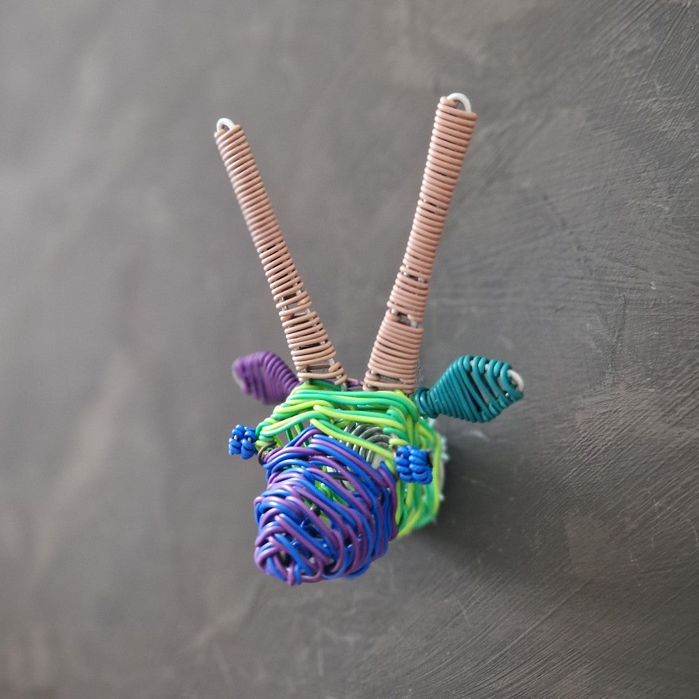 Telephone Wire Gemsbok Head Magnet