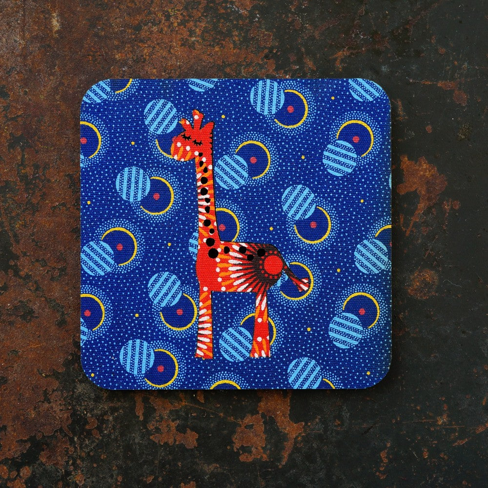 Giraffe Shweshwe Coasters