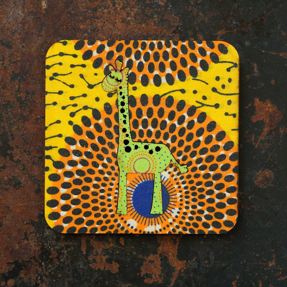 Giraffe Shweshwe Coasters