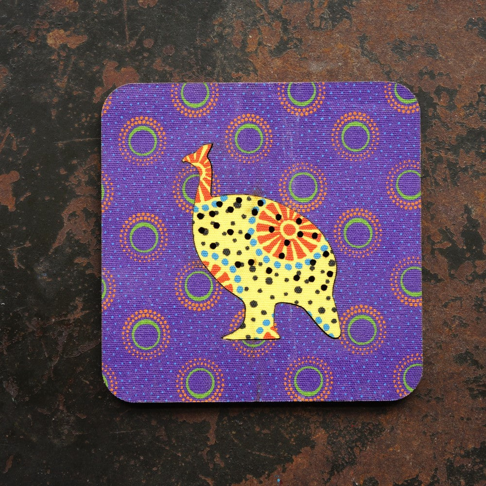 Guinea Fowl Shweshwe Coasters