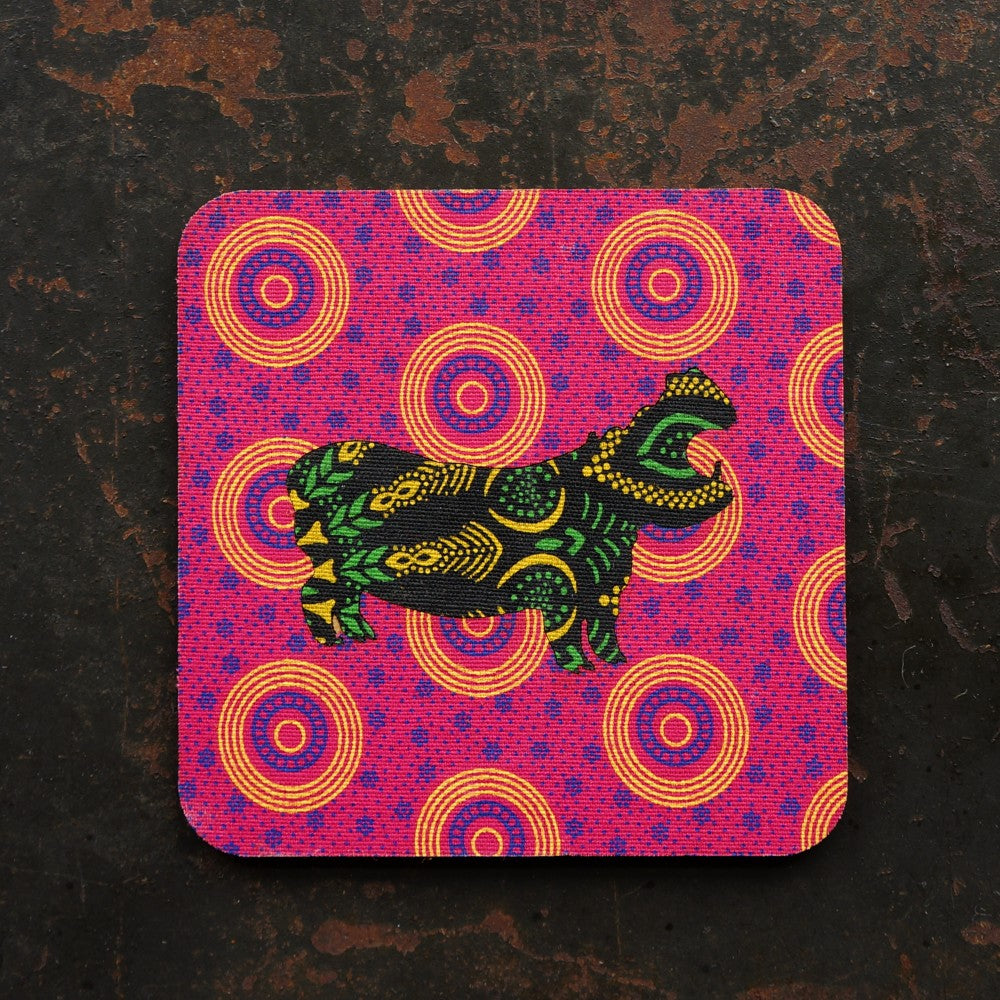 Hippo Shweshwe Coasters