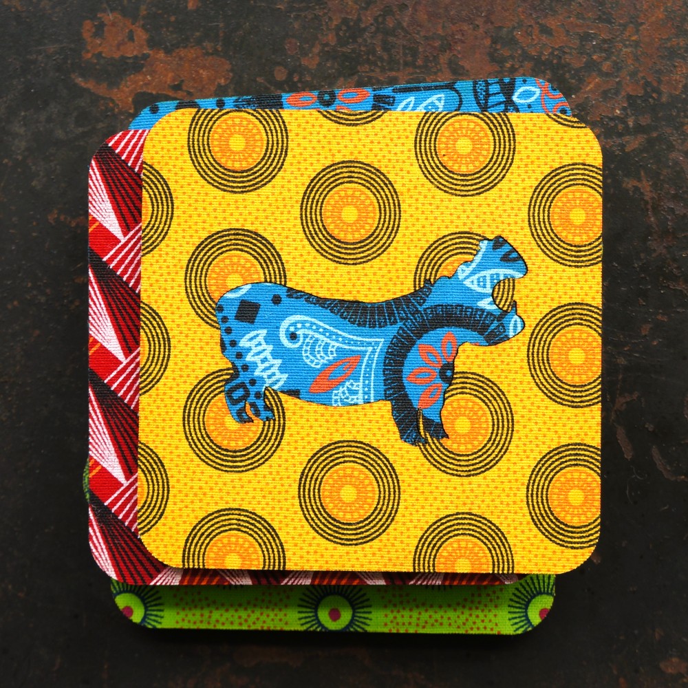 Hippo Shweshwe Coasters