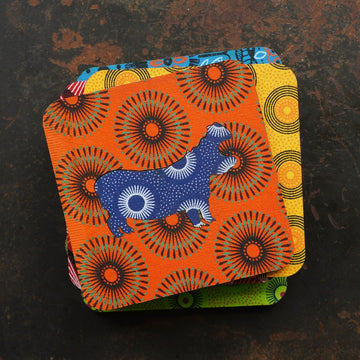 Hippo Shweshwe Coasters