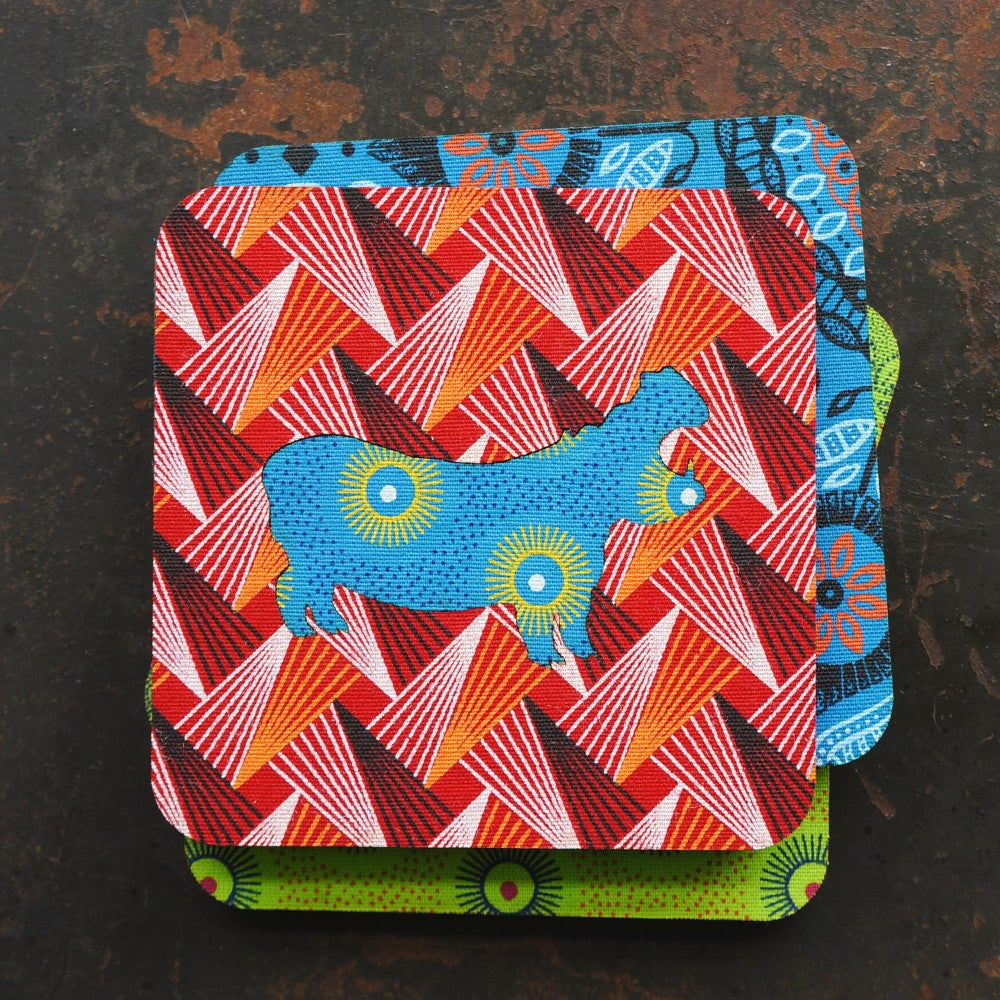 Hippo Shweshwe Coasters