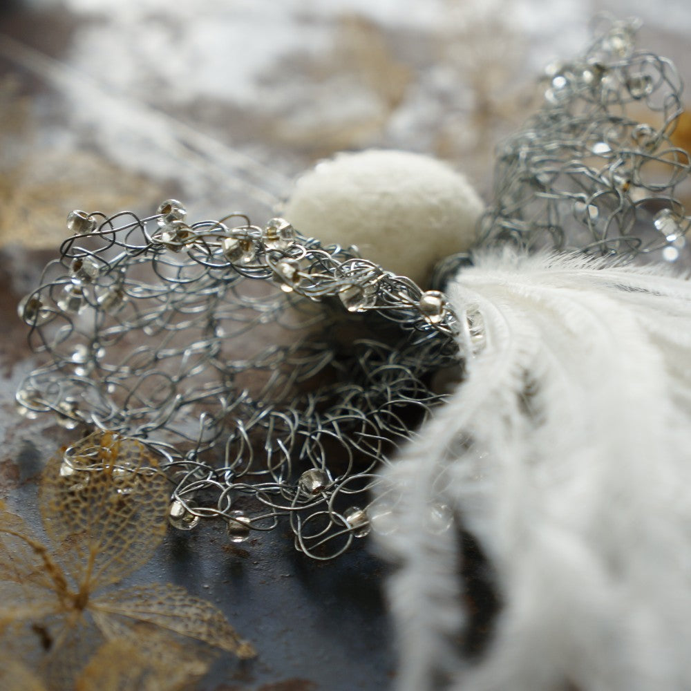 Silver Wing Detail on Angel Gardi