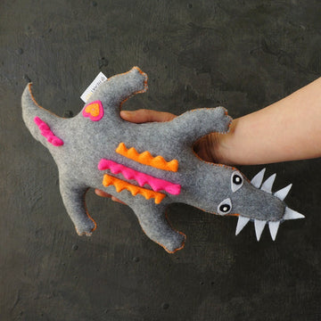 Handsewn Felt Crocodile Softie