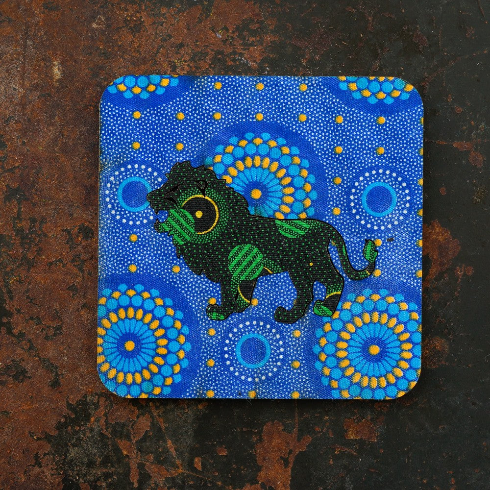 Lion Shweshwe Coasters