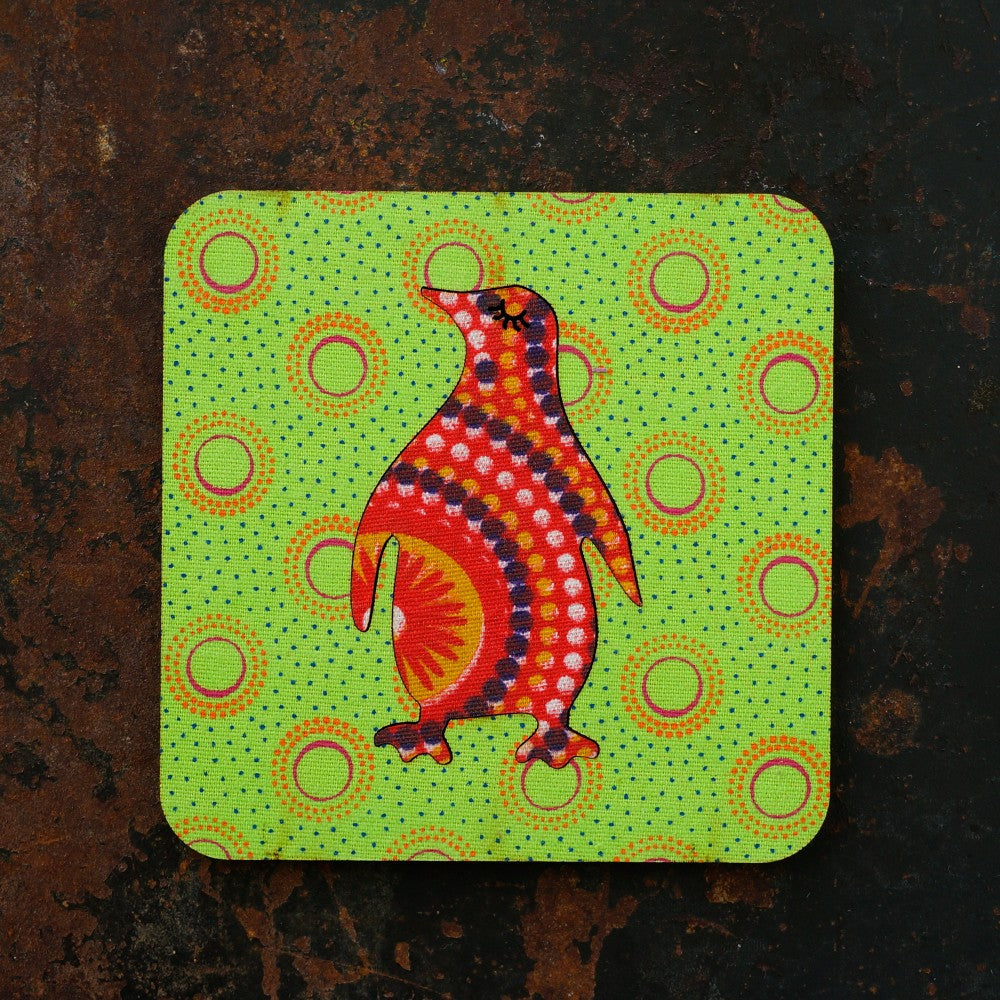 Penguin Shweshwe Coasters