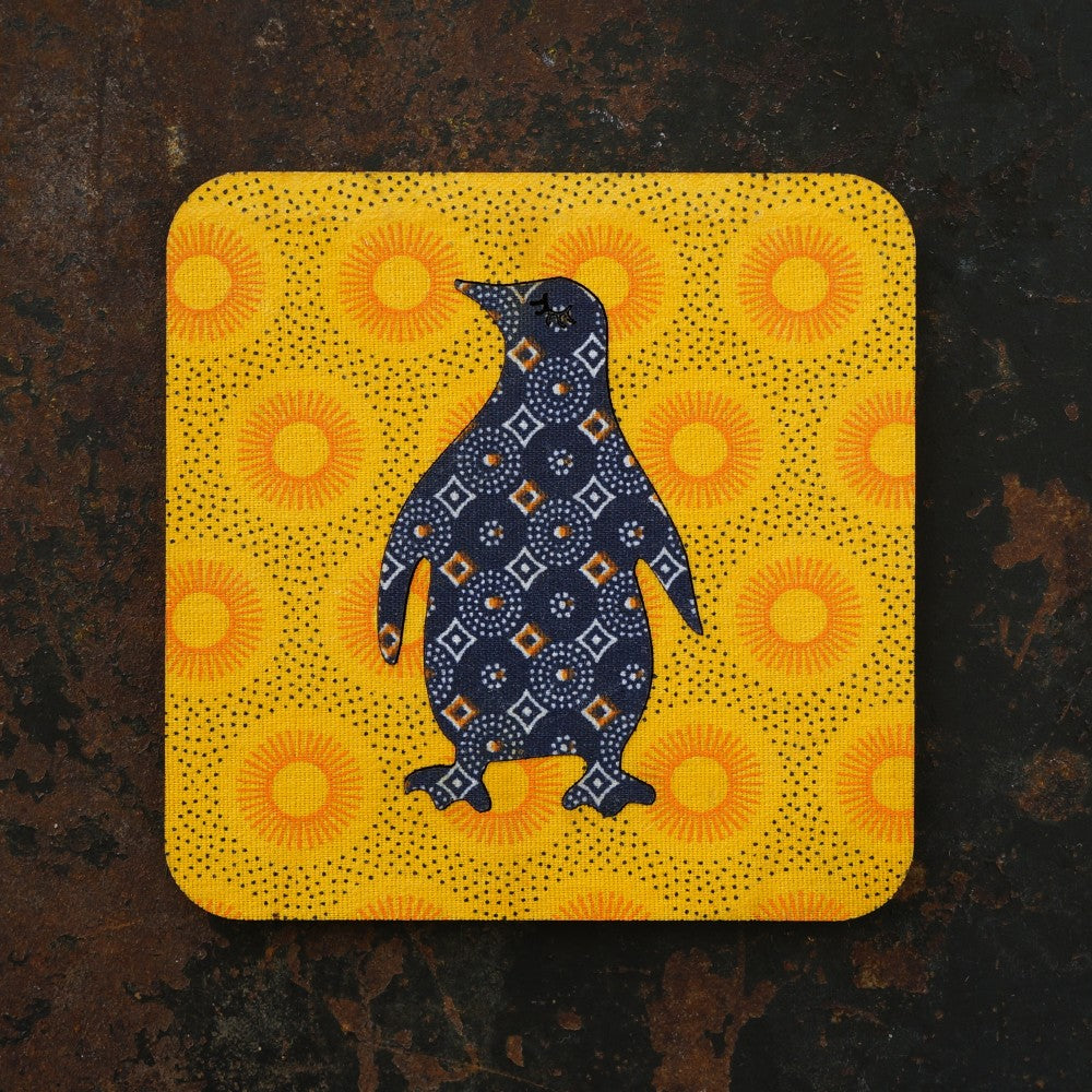 Penguin Shweshwe Coasters