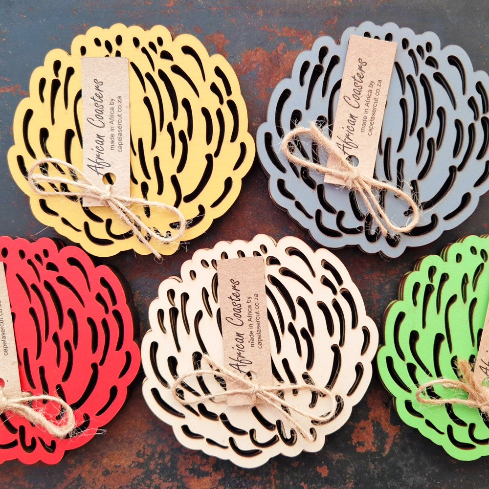 Pincushion Protea Coasters