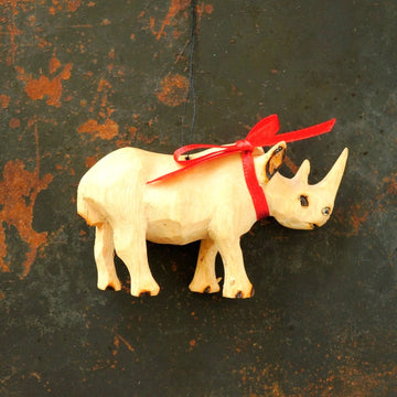 Rhino Wood Carving