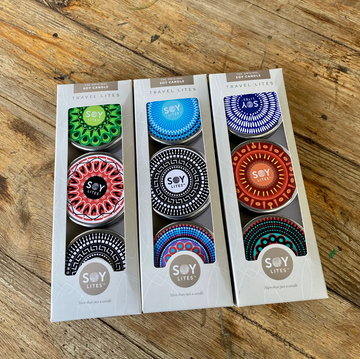 Shweshwe-Inspired Soy Travel Candle Gift Pack (3 x 55ml)