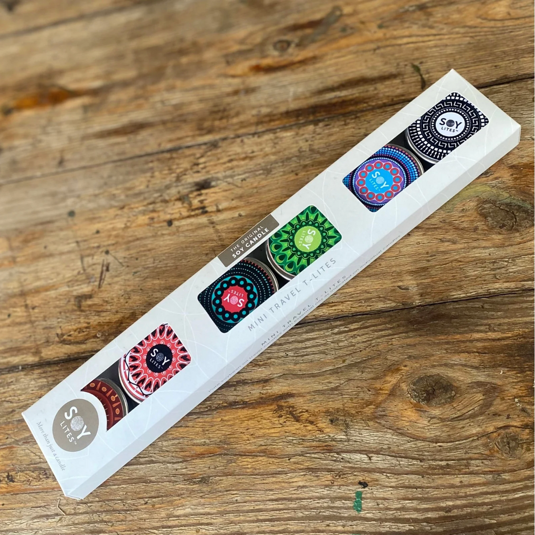 Shweshwe-Inspired Soy Tea Light Gift Pack (6 x 15ml)