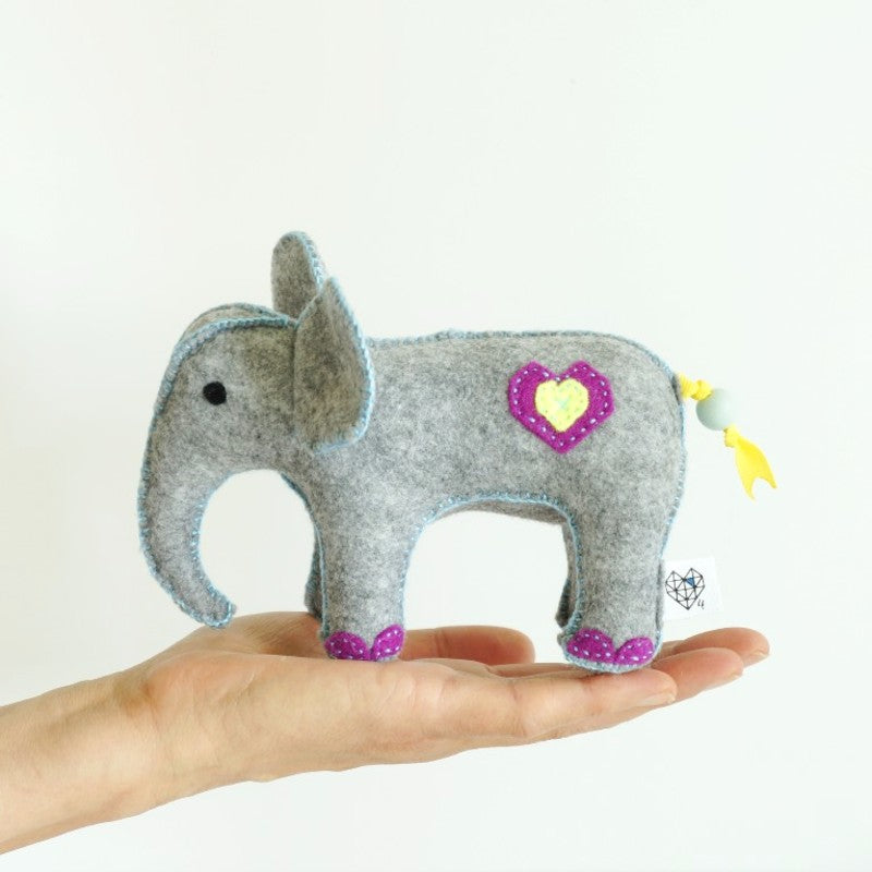 Handsewn Felt Elephant Softie