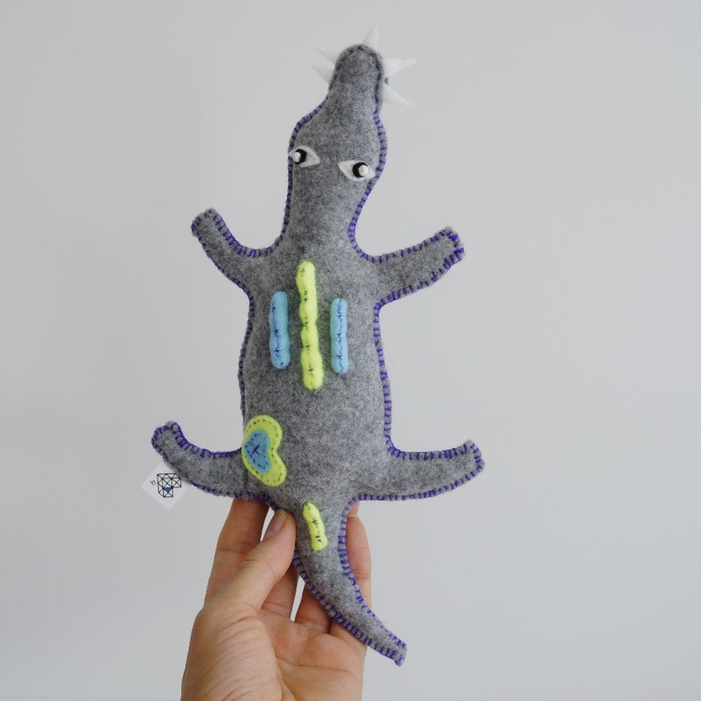 Handsewn Felt Crocodile Softie