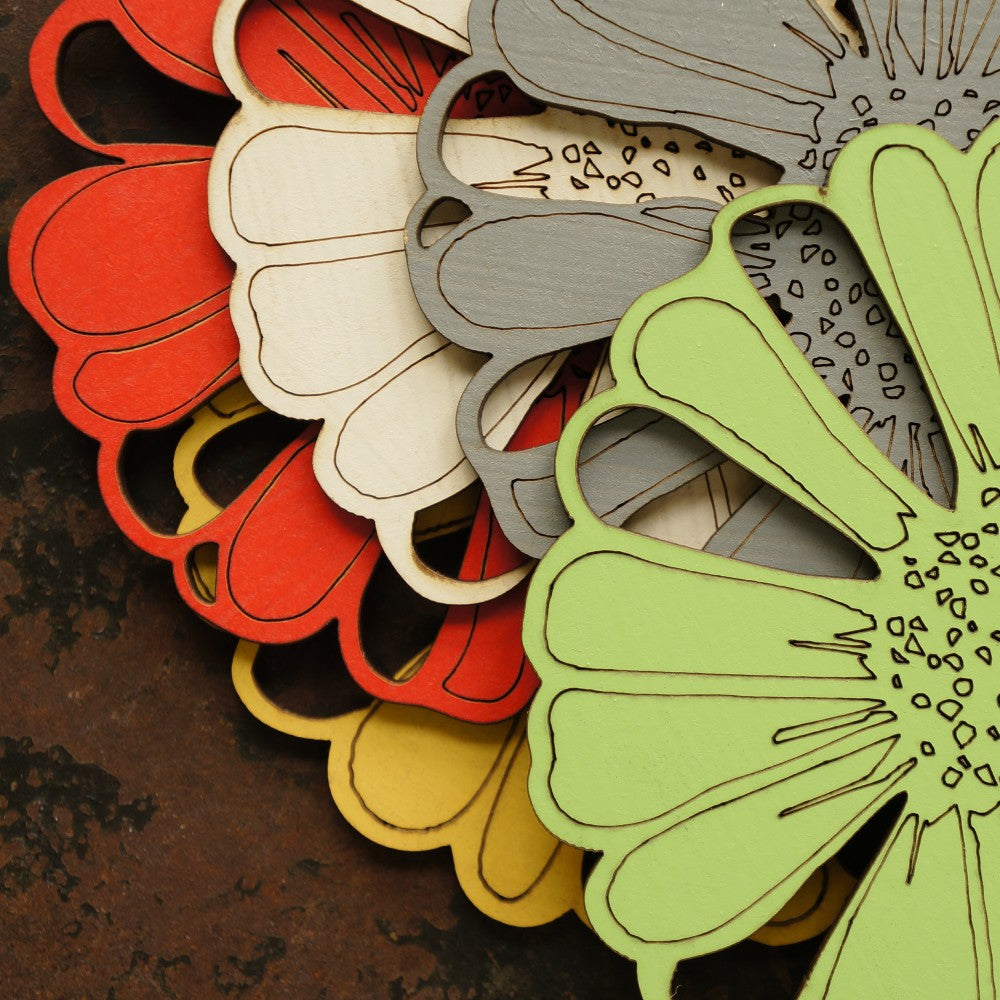 Close-up Detail of Vygie Coasters