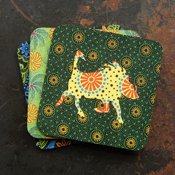 Warthog Shweshwe Coasters