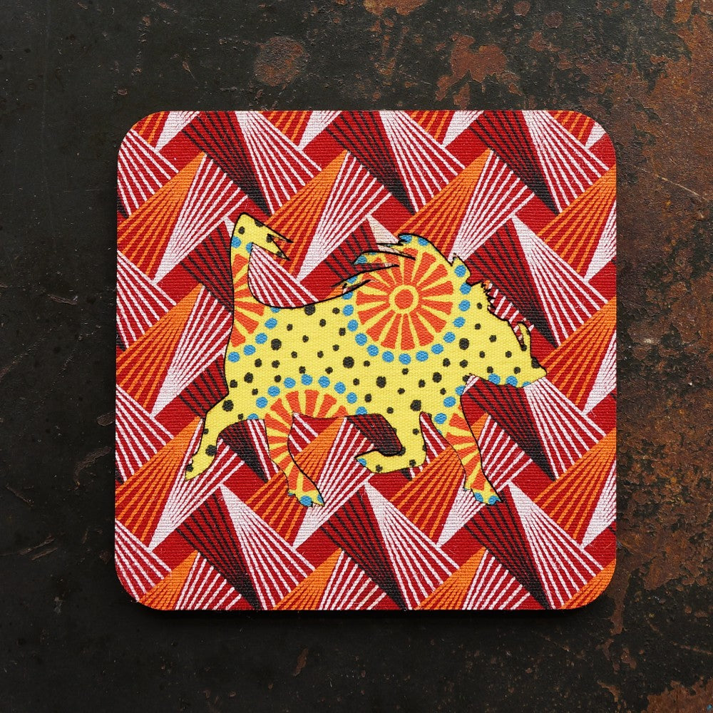 Warthog Shweshwe Coasters