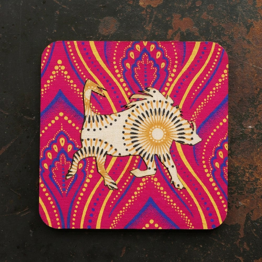 Warthog Shweshwe Coasters