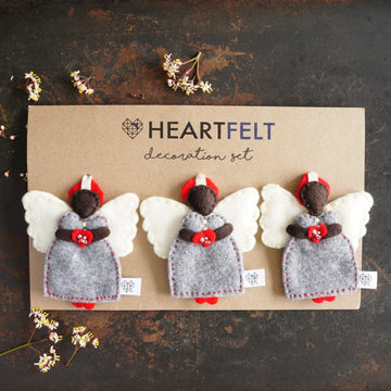 African Angels in Grey and Red