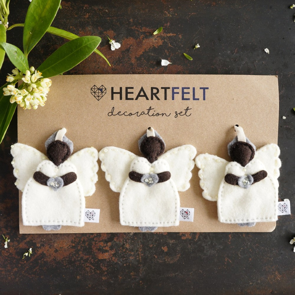 African Angels in Cream and Grey